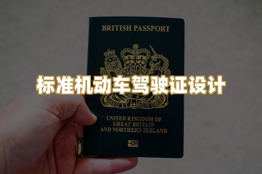 标准机动车驾驶证设计